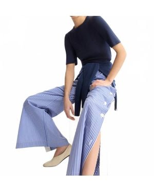Arlo Mott Baxter Side Button Pants - Blue