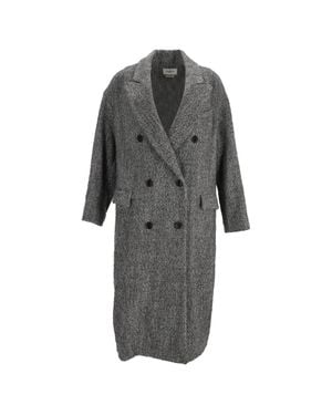 Isabel Marant Isabel Marant Etoile Habra Double-Breasted Coat - Gray
