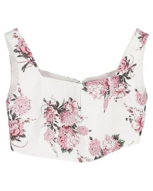 Emilia Wickstead Jeanie Crop Top - Pink