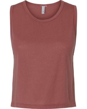 Next Level Festival Crop Tank - Red