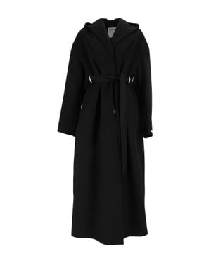 Sportmax Olmo Belted Long Coat - Black