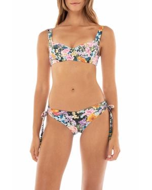 Agua Bendita Eda Side Tassel Bikini Bottom - Blue