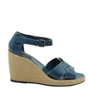 A.P.C. A. P.C Wedge Sandals - Blue