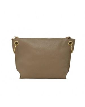 German Fuentes Jasmine Crossbody Bag With Strap - Natural
