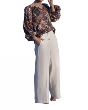 Cambio Alva Wide Leg - White