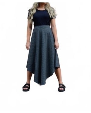 Esteem Couture Ny Ruby Asymmetrical Skirt - Blue