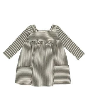 VIGNETTE Girl's Long Sleeve Rylie Dress - Gray