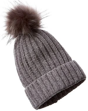 La Fiorentina Basic Knit Beanie - Gray