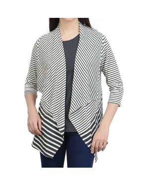 parsley & sage Simone Shawl Jacket - Gray