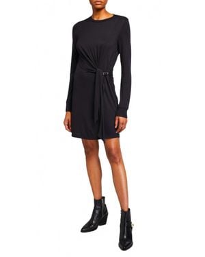 Rag & Bone Draped Shaw Mini Dress - Black