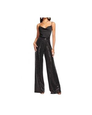 Ramy Brook Christine Sequin Wide-Leg Pants - Black