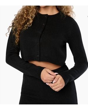 WeWoreWhat Button-Down Knit Cardigan - Black