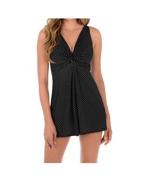 Miraclesuit Dd-Cup Marais Knot Front Swimdress - Black