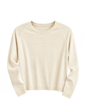 Zenana Simple Soft Sweater - Natural