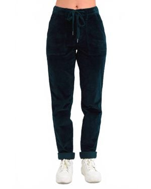 Judy Blue High Rise Corduroy Cuffed Jogger - Blue