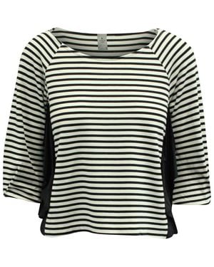 Lanvin Striped Top - Black