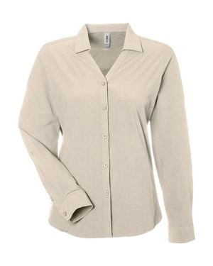 CORE365 Ultra Uvp Long Sleeve Marina Shirt - Natural