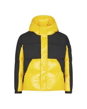 Save The Duck Luma Hooded Puffer Jacket - Yellow