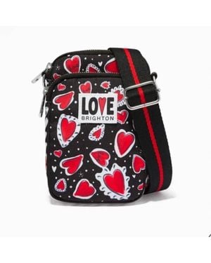 Brighton Hearts A Flutter Crossbody Purse - Red