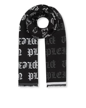 Philipp Plein Long Scarf 180X38 Gothic Plein - Black