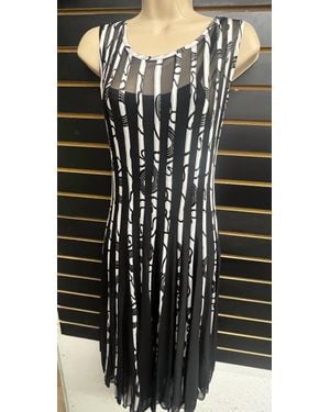 Michael Kors Ribbed Shaw Mesh Dress - Black