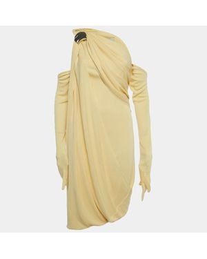 Chats by C.Dam Chats By C. Dam Jersey Asymmetric Eileen Dress - Yellow