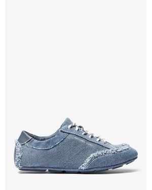 Michael Kors Outlet Susie Denim Sneaker - White