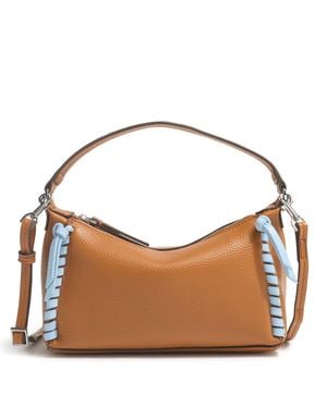 Vera Bradley Outlet Faux Leather Mini Slouchy Crossbody Bag - Brown