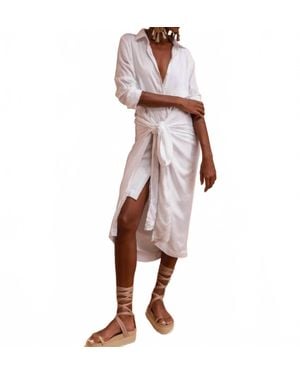 Erika Peña Yara Wrap Dress - White