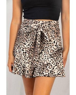 White Birch Sassy Tiered Skort - Black