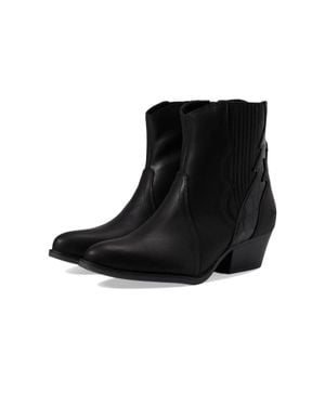 Blowfish Malibu Spangle Boots Block Heel Ankle Bootie Htat1757 - Black