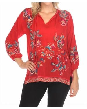 Johnny Was Zadonia Blouse - Red
