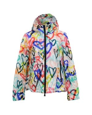 Moncler Grenoble Belpeit Printed Down Ski Jacket - Blue