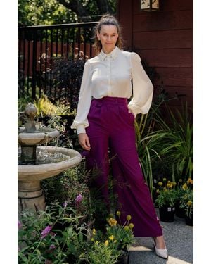 TRUEDAMES Delicate Feelings Woven Pants - Purple