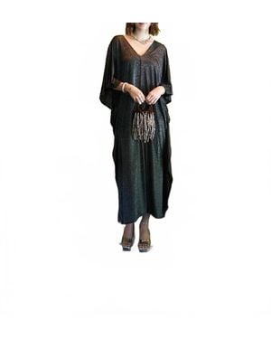 Tela Starman Kaftan Maxi Dress - Black
