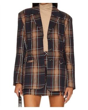 BB Dakota Frida Plaid Jacket - Black