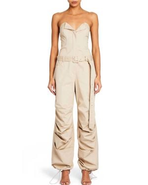 SER.O.YA London Wide Leg Jumpsuit - Natural