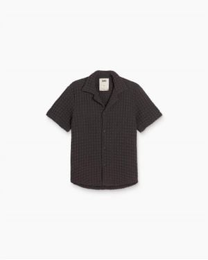 Oas Cuba Waffle Shirt - Black