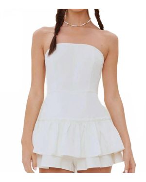 Idem Ditto Sophia Strapless Romper - White