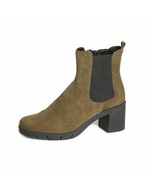 The Flexx Up N Out Too Block Heel Booties - Green