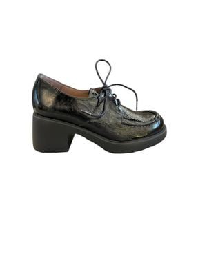 Wonders Lack I Platform Heel - Black
