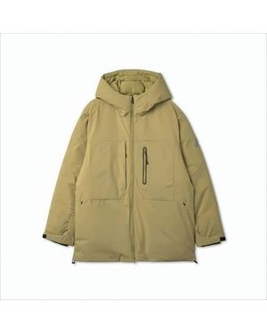 CRTFD High Collar Padded Jacket With Hood - Green