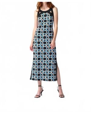 Joseph Ribkoff Sleeveless Maxi Dress - Blue