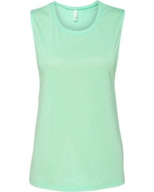 Bella Canvas Flowy Scoop Muscle Tank - Green