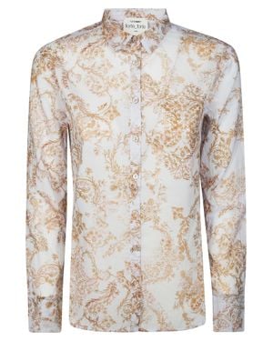 forte_forte Voile Floral Print Shirt - White
