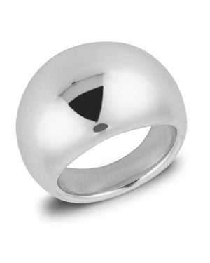 MAX + STONE 925 Sterling Cocktail Boho Large Chunky Ring - Metallic