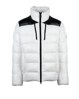 Save The Duck Contrast Panels Lightweight Nylon Down Jacket - White