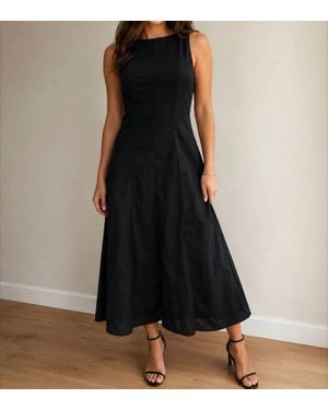 Tahari Sleeveless Maxi Dress - Black