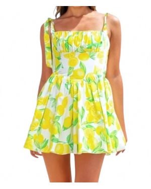 Evenuel Bella Corset Mini Dress - Yellow