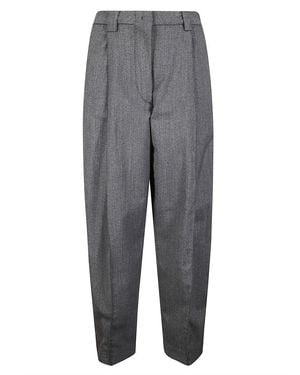 THE LATEST Dark Wool Blend Pants - Gray